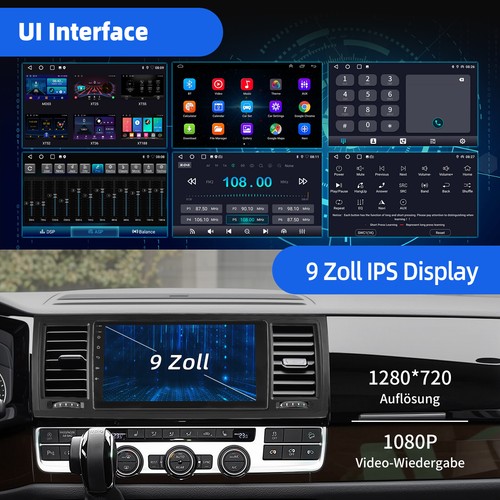 Android14 Für VW T6 Transporter Multivan KAM+ CarPlay Autoradio Navi +GPS WIFI - Bild 6 von 13