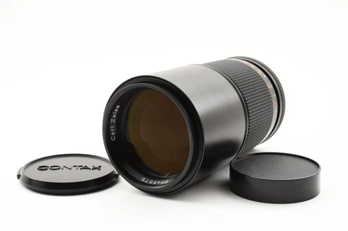 Contax Carl Zeiss Tele-Tessar 200mm f/4 AEG Lens For C/Y Mount From JAPAN[Exc++]