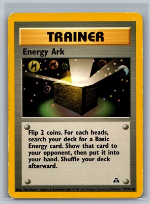 Pokemon TCG Energy Ark #75/75 Trainer READ CCG Neo Discovery