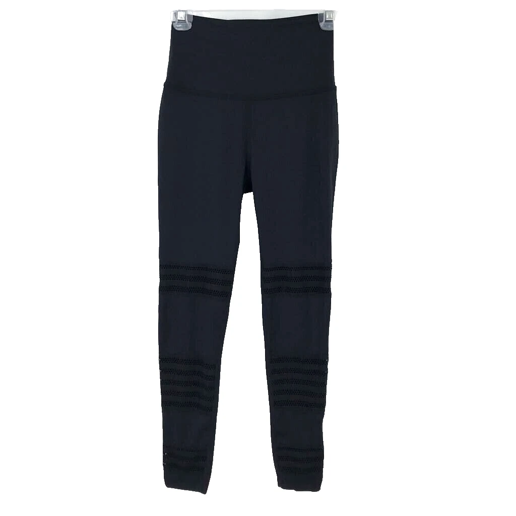 beyond-yoga high rise flat front mesh pull ons leggings