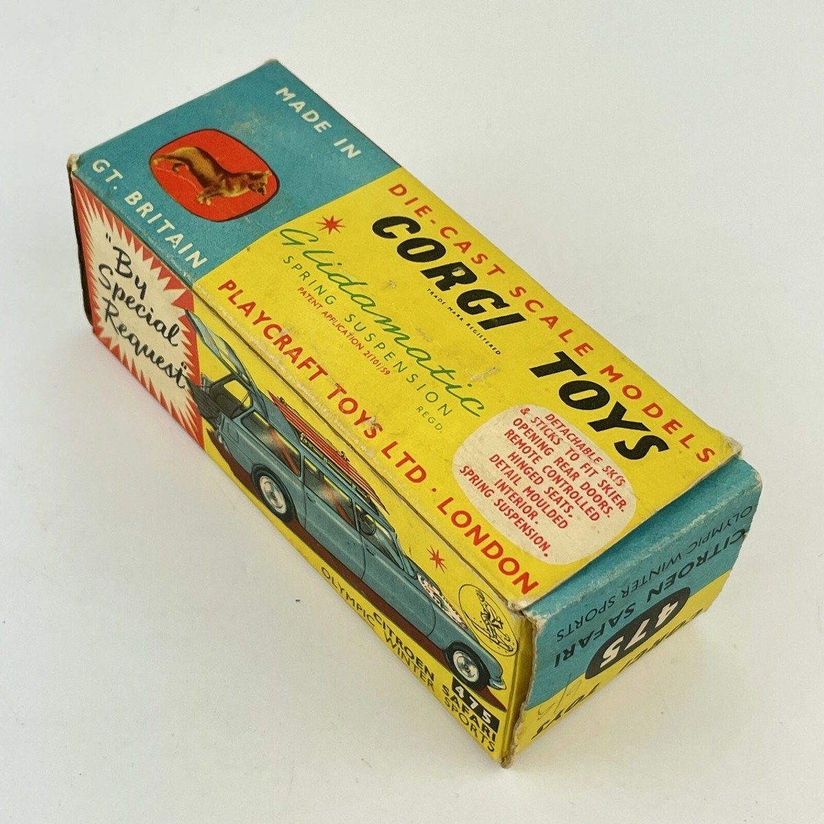 CORGI TOYS 475「CITOROEN SAFARI OLMPIC… 」 Corgi Toys 475 - Citroen Safari Olympic Winter Sports