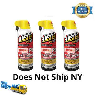 PB Blaster Penetrating Oil Rusted Seized Bolts Lubricant Spray 11 oz ( 3  Pack ) | eBay
