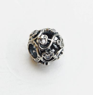 小物 mon PANDORA Charm Sterling Silver Ale S925 Disney Mickey Minnie