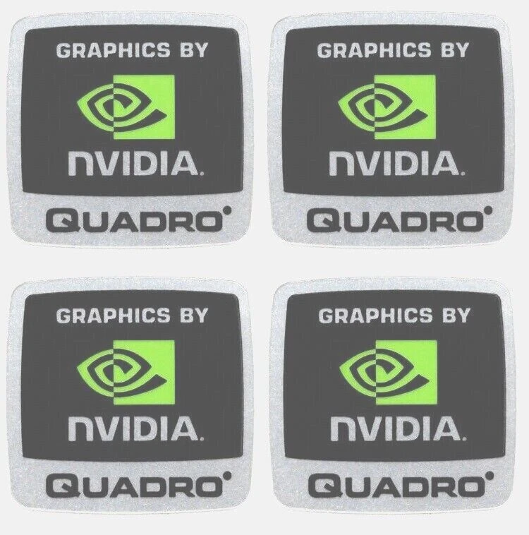 Workstation Graphics Card Nvidia Quadro Sticker Professional GPU Decals QTY 1 - Image 2 of 2