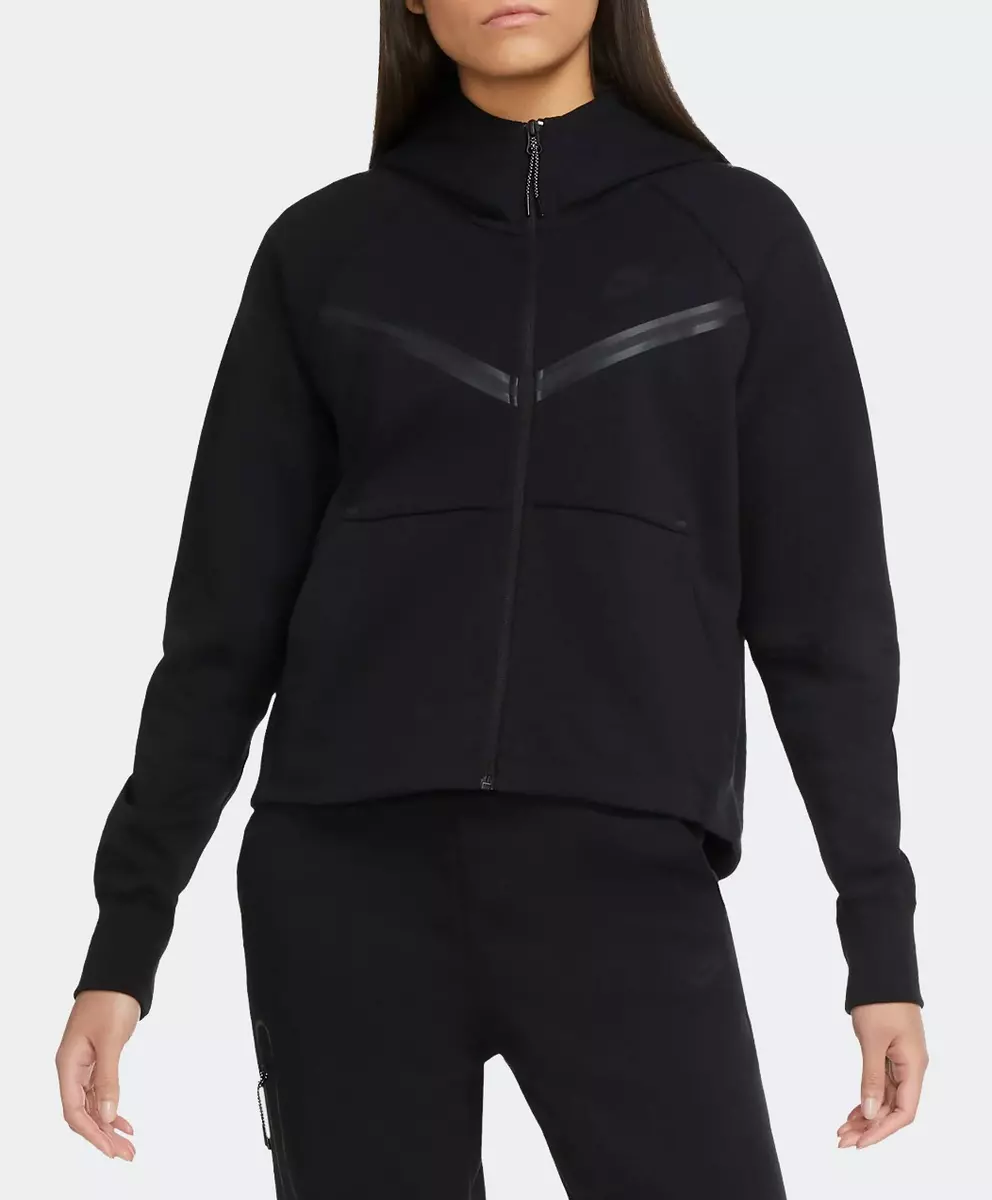 Nike women's black jacket with hood top