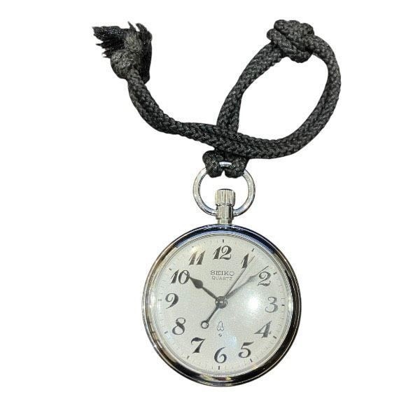 Seiko 7550-0010 Railway Quartz Men's Pocket Watch White Dial