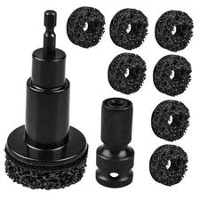 Wheel Hub Cleaning Tool Kit, Wheel Hub Resurfacing kit Includes 7 Pads, Fits 