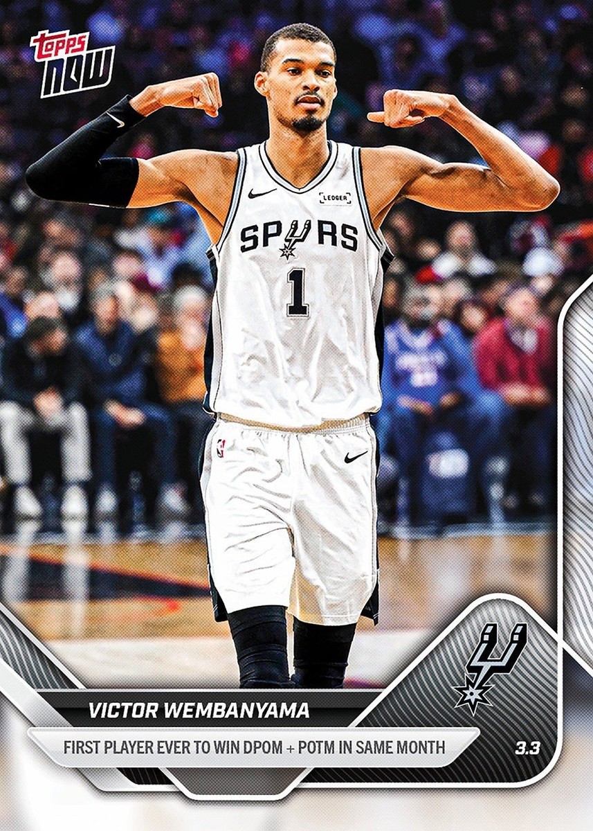 Victor Wembanyama 2025-26 NBA Topps Now #191 - 1ST EVER DPOM + 