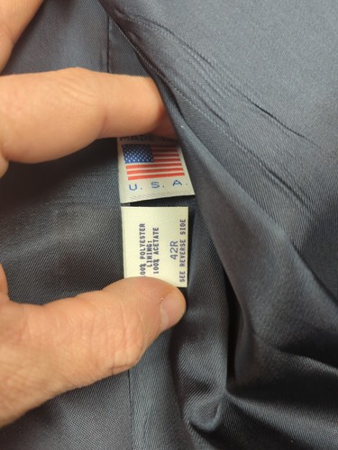 VTG Circle S USA MADE 42R Western Yoke 2 Sport Coat Blazer Jacket Arrow - Picture 9 of 12