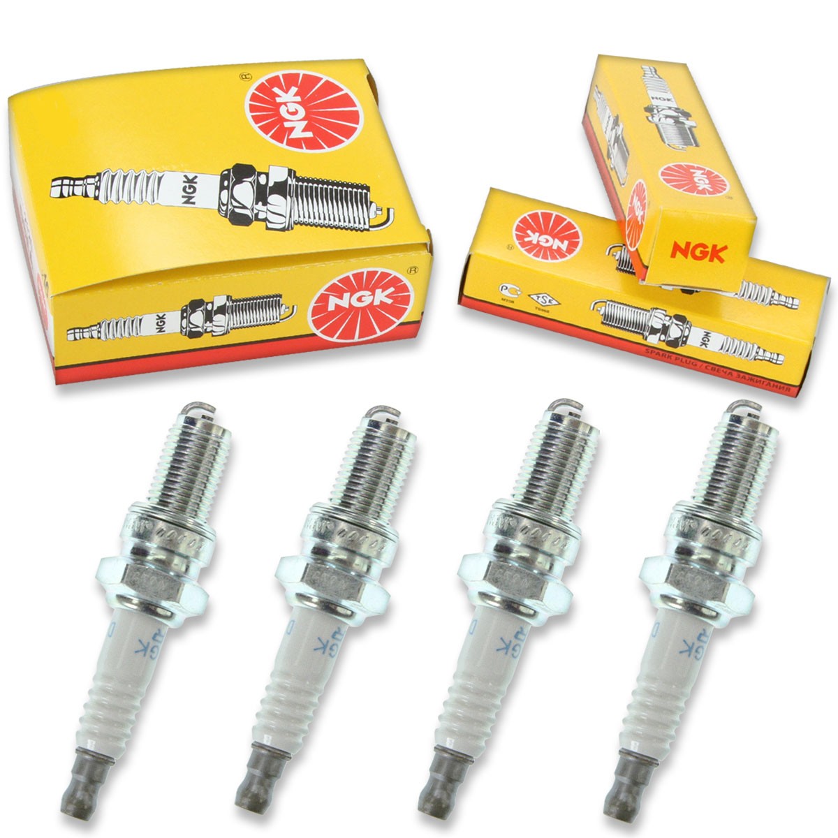 4pcs 03-07 BMW F650GS NGK Standard Spark Plugs 652cc 39ci Kit Set Engine sc