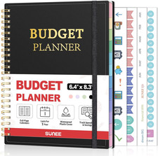 Budget Planner - Monthly Budget Book with Expense Tracker Notebook, Undated 12 M