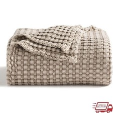 Soft Cooling Waffle Blanket Lightweight Moisture Wicking Cozy Gift King Size New