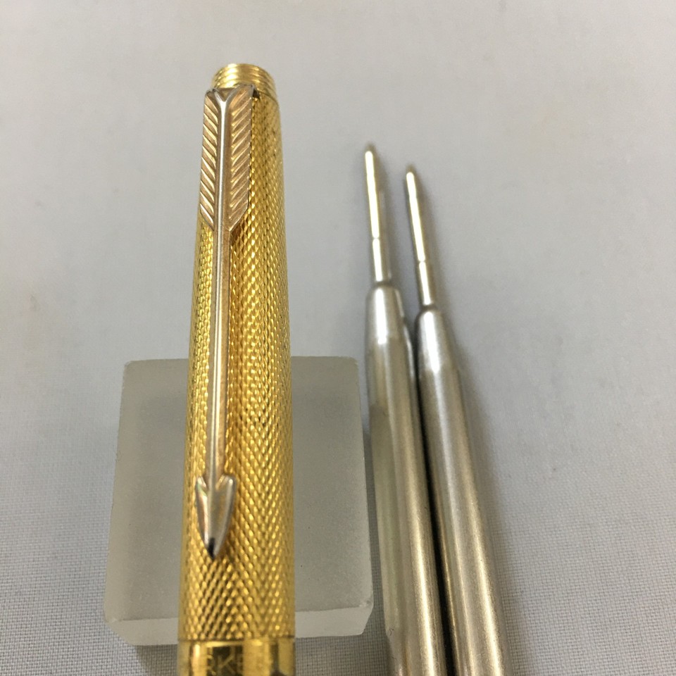 Parker 75 Fine Barely Corn gold plated Ball point France Excellent | eBay