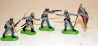 BRITAINS CONFEDERATE INFANTRY SET – 4 CIVIL WAR SOLDIERS