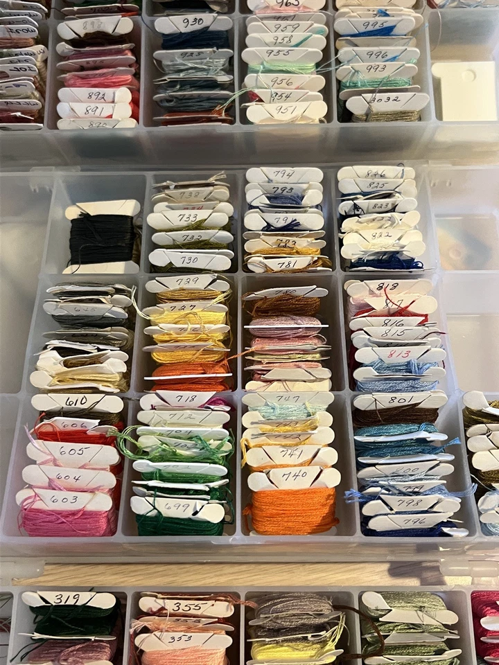 Huge Lot DMC Embroidery Floss Skeins Cross Stitch Thread All Colors READ DESCRIP - Image 3 of 4