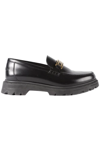 MOCASSINS EN CUIR CHRISTIAN DIOR CODE NOIR EU 38,5 UK 5,5 US 8,5