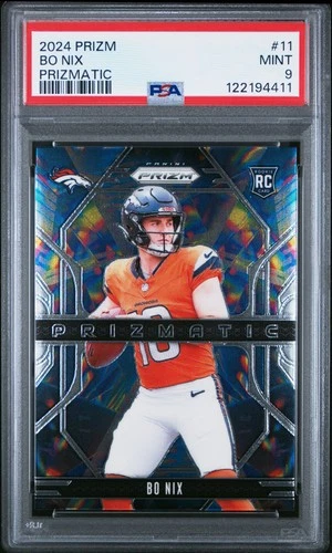 2024 PANINI PRIZM PRIZMATIC #11 BO NIX ROOKIE RC PSA 9