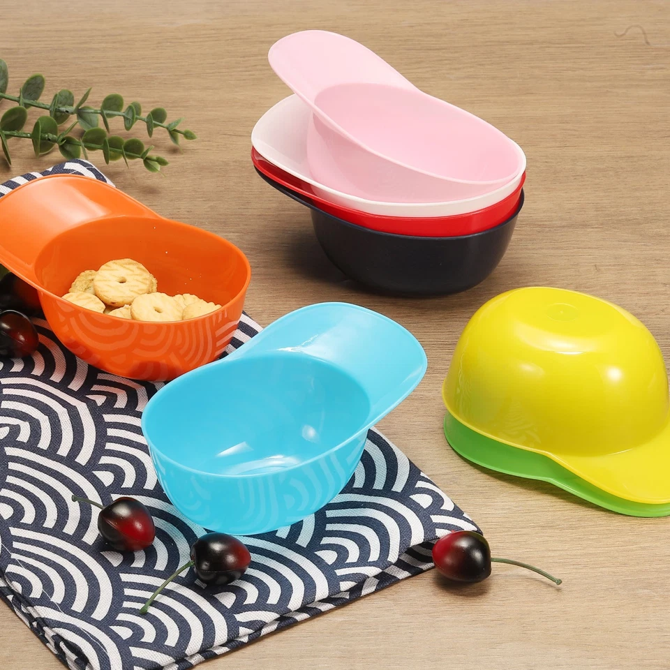 Cuencos de helado de 10 piezas, gorra de béisbol de 8 oz cuenco de helado, negro Foto 4 de 4