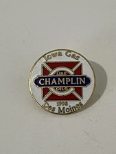 CHAMPLIN Oils, Iowa Gas 1998 Pin Back - Des Moines, Iowa
