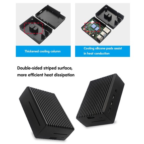 Aluminum Alloy Radiator Case for 4 Model 4B Cover Enclosure - Afbeelding 2 van 9