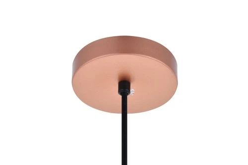 Elegant Lighting LD2407 Aiken 6"W Pendant - Black - Picture 7 of 12