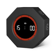  Digital Productivity Timer, Octagon Rotating Pomodoro Timers with Black