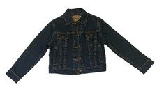 Vintage Levi Strauss Kids Denim Dark Blue Trucker Jacket, M