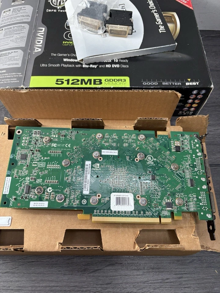 BFG Tech Nividia Geforce 8800GT 512 MB . Pulled from Working system - Image 4 of 4