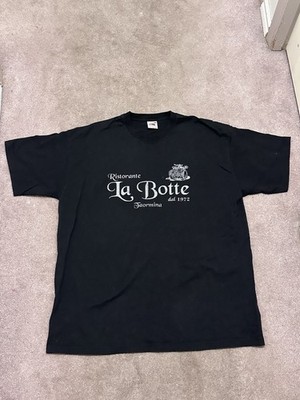 La Botte Ristorante Taormina 40th Anniversary T-Shirt Black XL Fruit Loom
