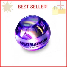 Auto-Start NSD Rainbow Lit Spinner Gyro Ball – Up to 15,000 RPM Premium hand str