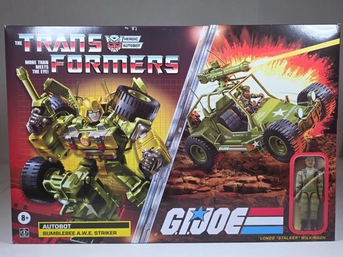 Transformers x GI Joe Bumblebee AWE Striker SEALED Figure Set 2022 Stalker