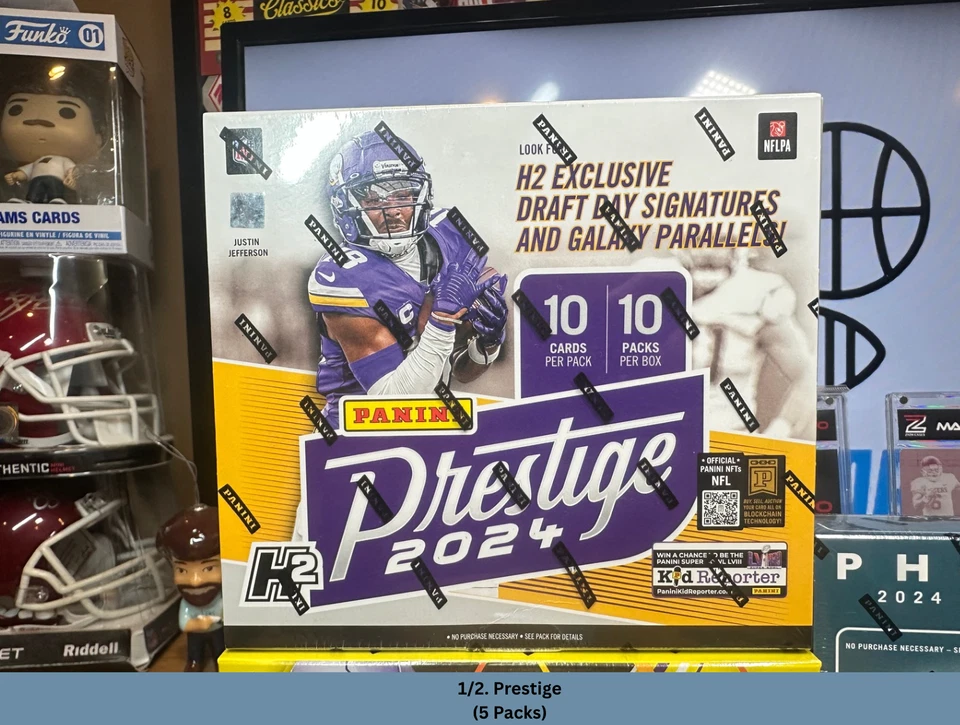 Chicago Bears Hobby Box BREAK 2024 NFL 1/2 Photogenic 1/2 Prestige H2 - Image 3 of 4