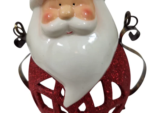 Christmas Holiday Santa Lantern LED Flickering Candle image 3