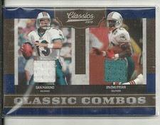 2010 Classics - DAN MARINO & IRVING FRYAR - Clasic Combos Jersey - DOLPHINS /75