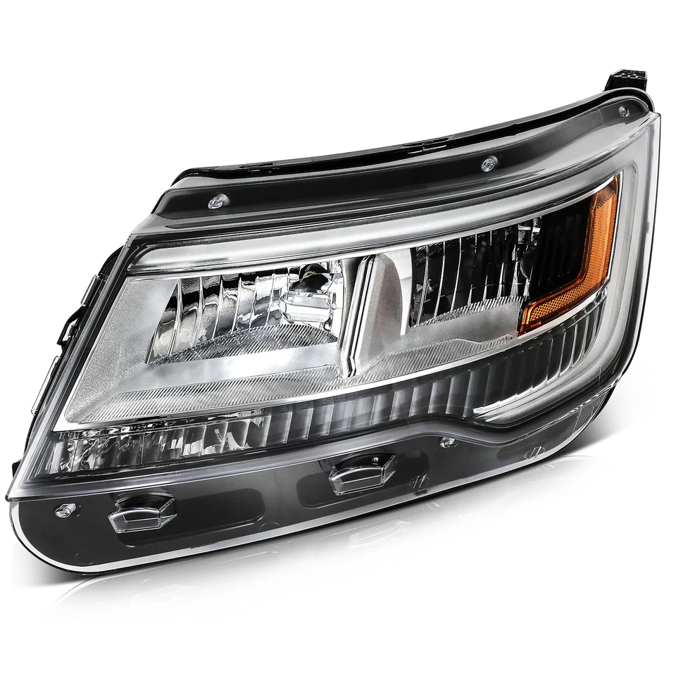 Left Driver Chrome LED Headlight W/o LEDDRL For 2016-2017 Ford Explorer Base XLT Foto 2 de 4