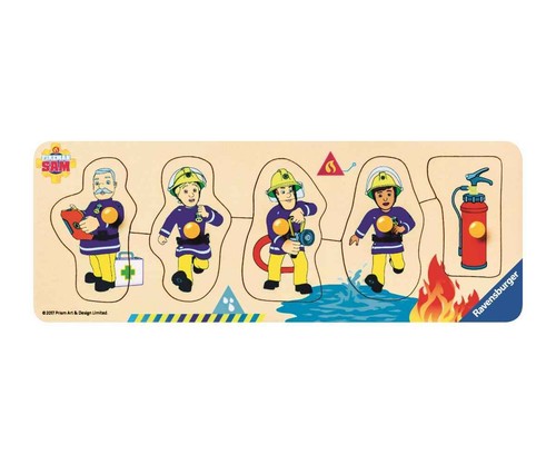 Ravensburger My First Wooden Puzzle Fireman Sam and His Friends from 1.5 Y - Picture 2 of 2