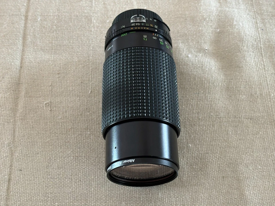 Lente zoom macro Albinar ADG 80-200 mm rosca de filtro de teleobjetivo 55 mm con estuche Foto 2 de 4