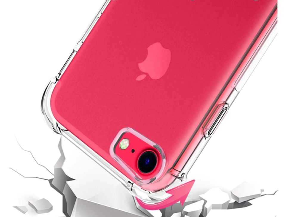 New iPhone SE(2nd Gen) 2020 clear bumper case Shock-Absorption fits Iphone 7 & 8