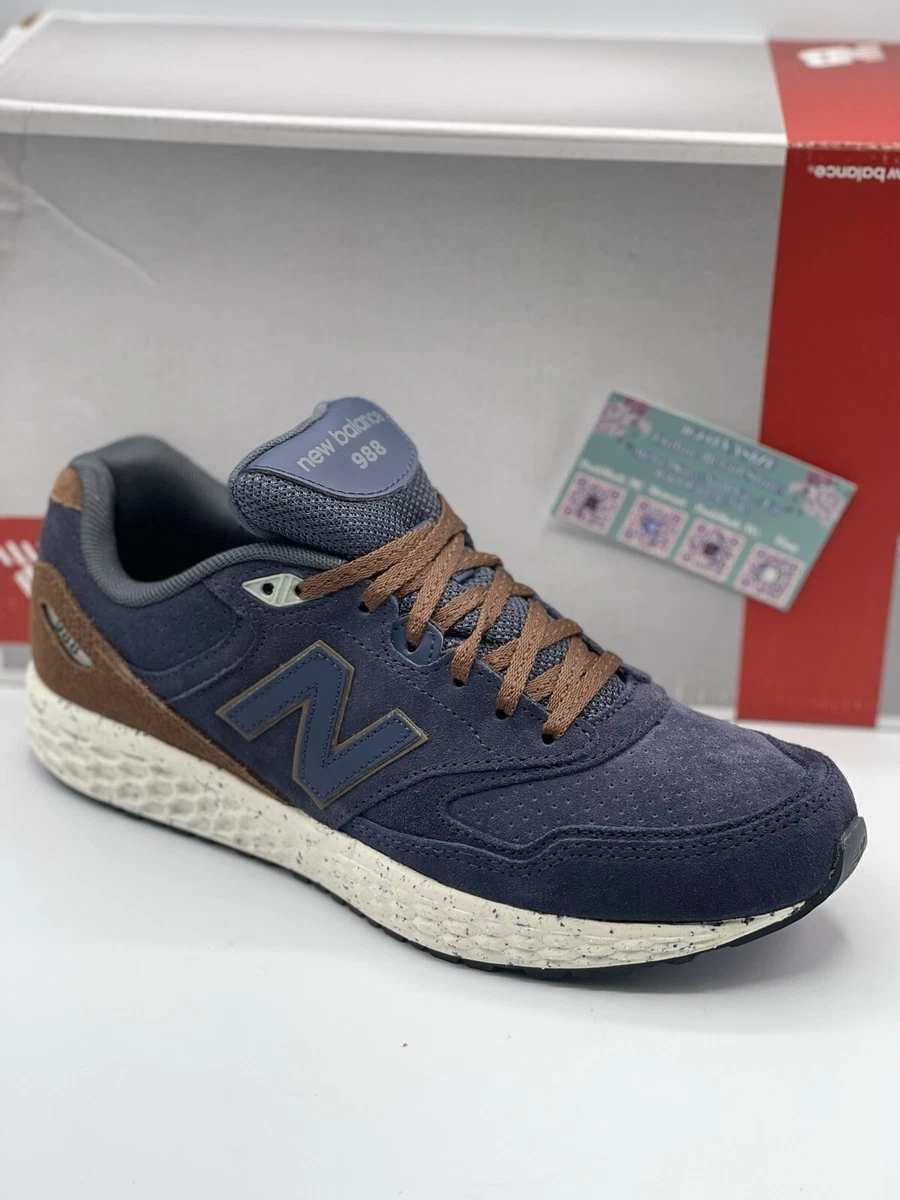 NEW BALANCE 988 FRESH FOAM SUEDE NAVY SHOE [M988OF] (SIZE 9) | eBay