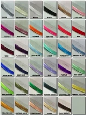 3/8" Organza SATIN EDGE Sheer Ribbon 100% nylon Choose Color & Yards Amount