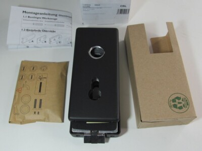 NEW CRL/HERMAT 50028 ALL GLASS DOOR LOCK GENOVA 6083 STAINLESS STEEL MATTE BLACK