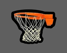 Basketball Rim Sticker Realistic Waterproof