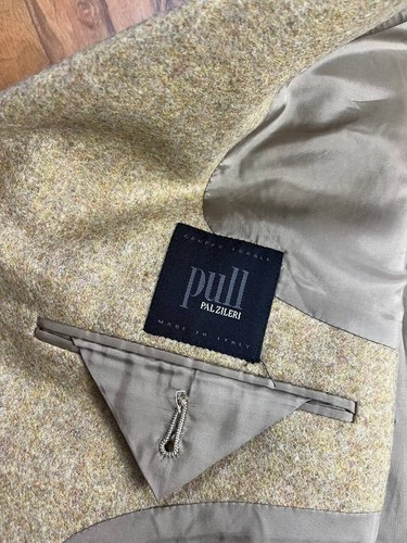 Pal Zileri Men's Virgin Wool Blazer Straw-cream color Size 58 - Picture 20 of 20