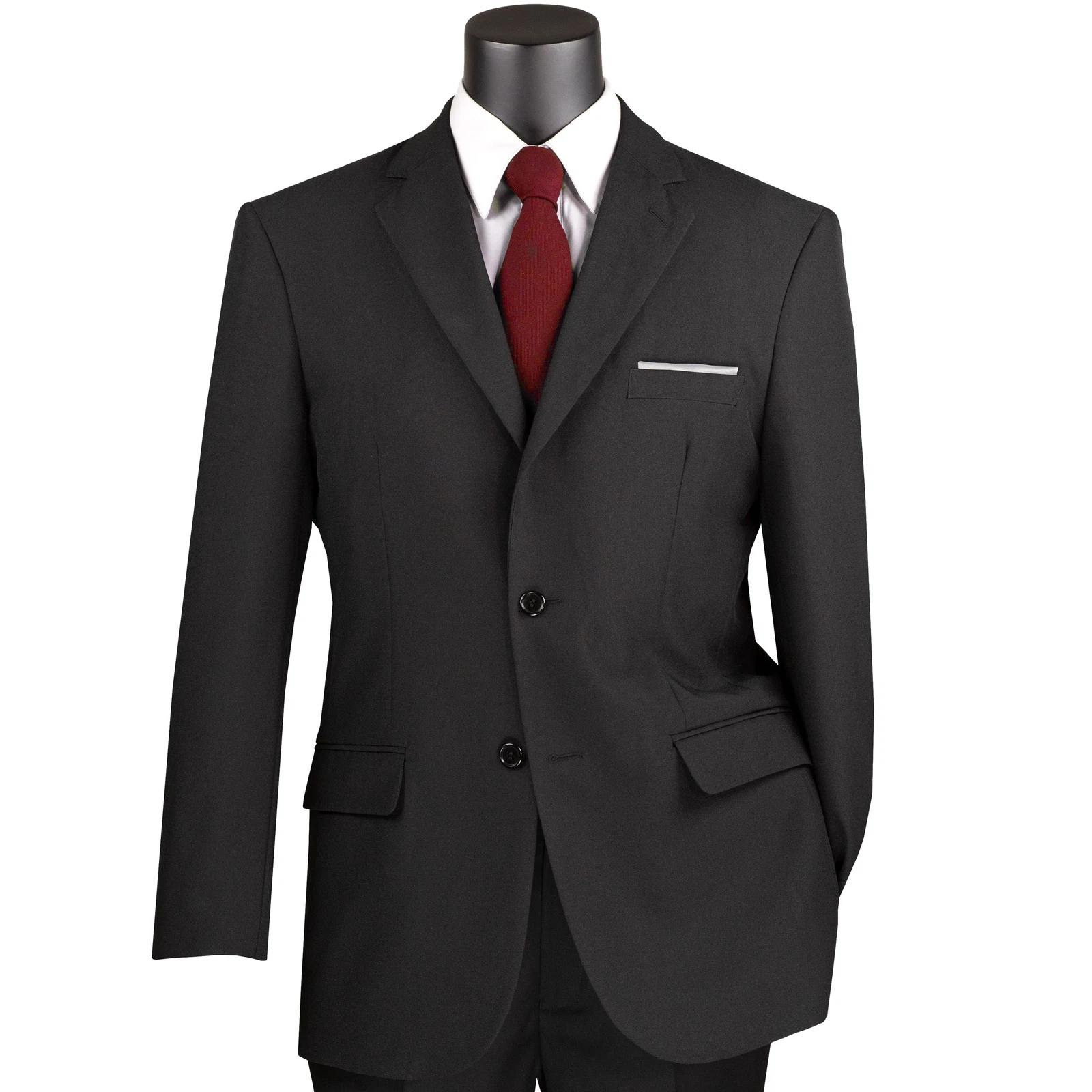 LUCCI Men's Black 2 Button Classic Fit Poplin Polyester Suit - NEW
Opens in a new window or tab