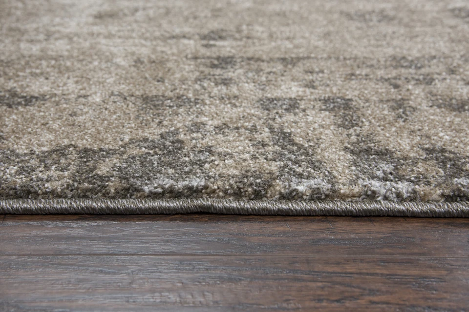 Современный ковер на часть комнаты Rizzy бежевый выцветший искаженный абстрактный VCA107 - Изображение 2 из 3