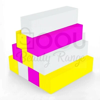 BUFFER BLOCK ACRYLIC NAIL ART BUFFING SANDING FILE BLOCK & WASHABLE NAIL FILES
