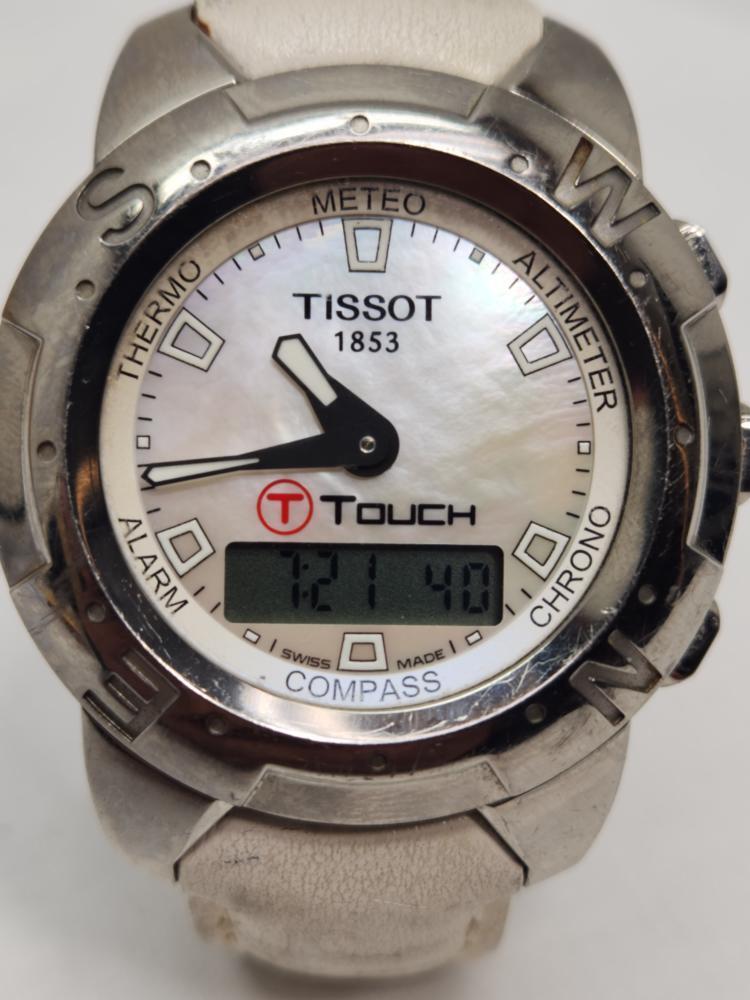Tissot Z252/352P T-Touch Polished Titanium MOP Watch Tissot Z252/352P T-Touch Polished Titanium MOP Watch