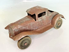 1930's Wyandotte Coupe Car Pressed Steel Toy - 8" Length
