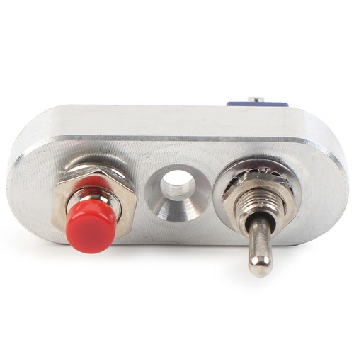 7/8" CNC Handlebar Mini Dual Toggle Switch Push Button Fit Horn Headlight ON-OFF - Picture 4 of 8