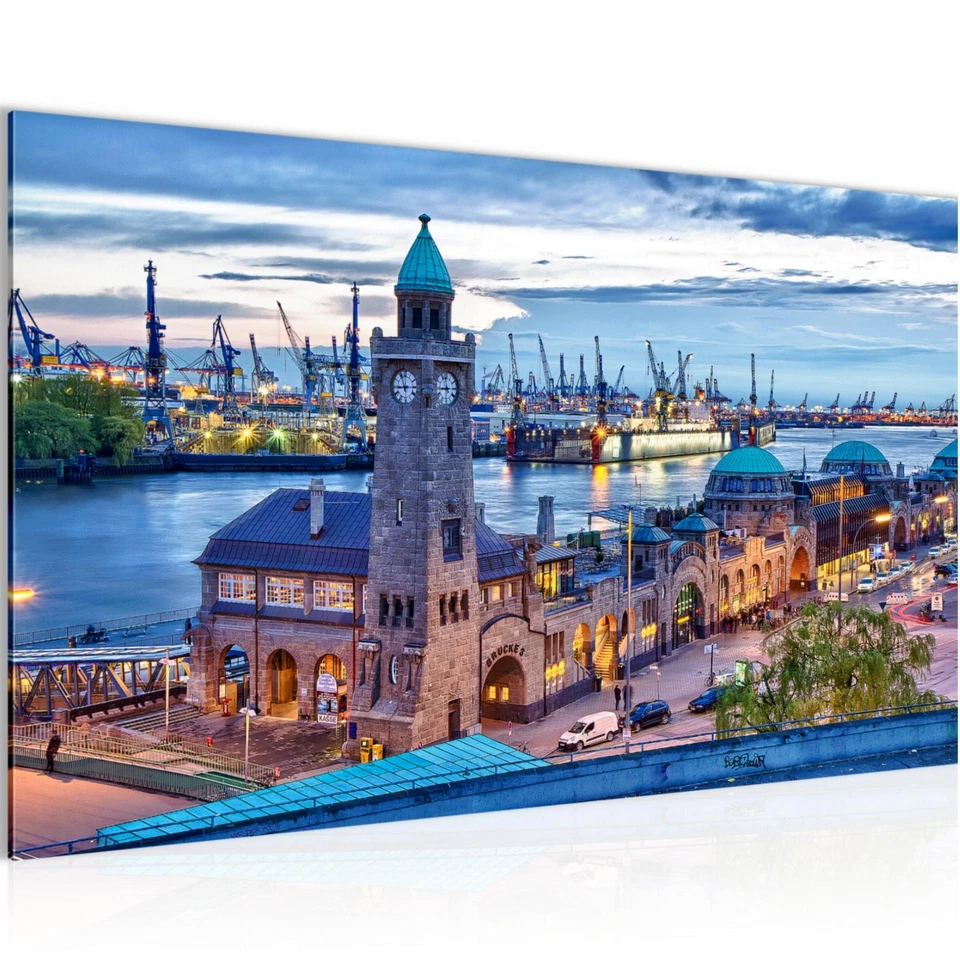 Wandbilder Wohnzimmer Hamburg Schlafzimmer Bild Modern Deko Hafen - Bild 2 von 4